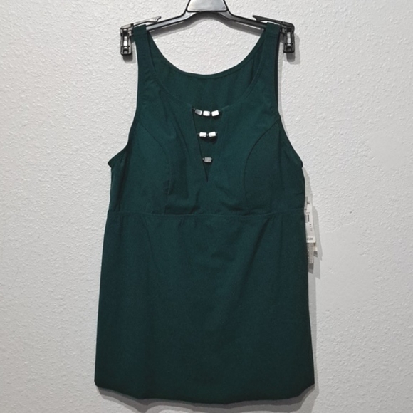 Amoressa Swimwear Northern Lights Nova Soft Cup Skirted Tankini Top - Picture 3 of 7